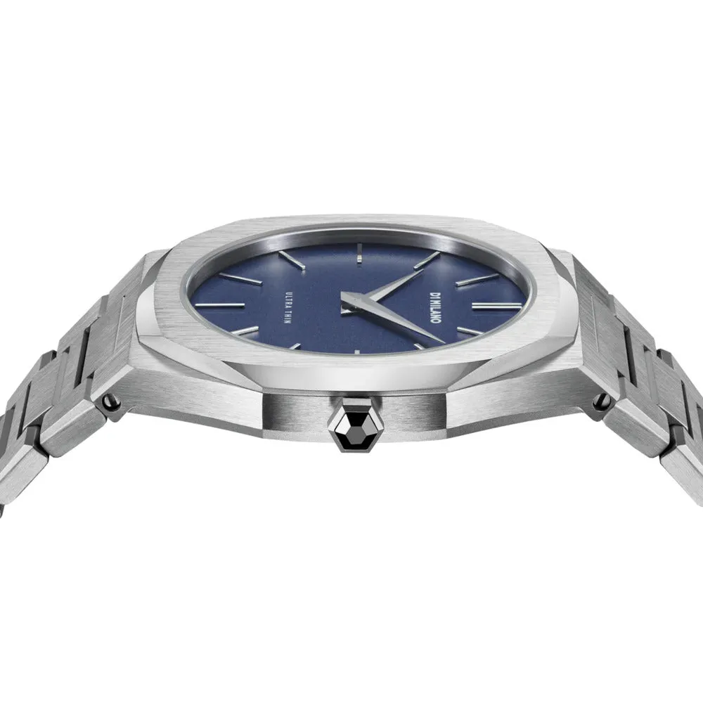 Unisex Ultra Thin Blue 38mm Watch