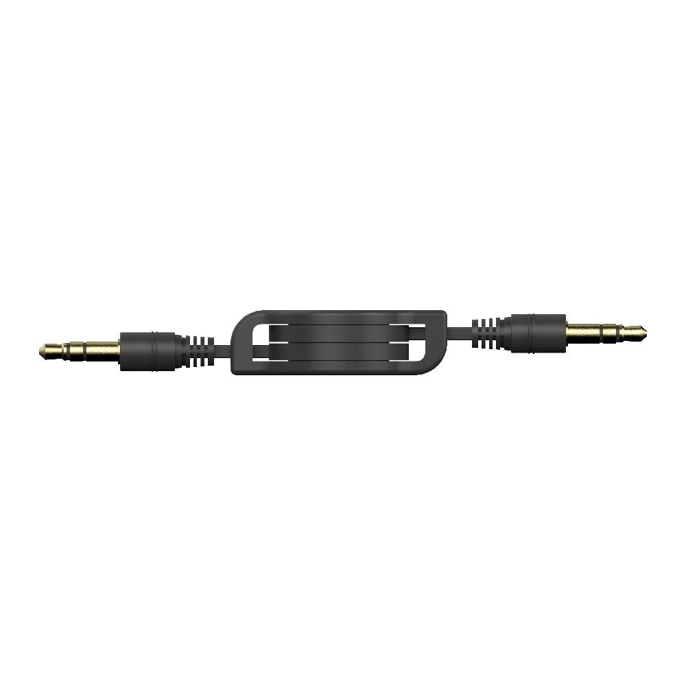 Verbatim Essentials Retractable Audio Cable 3.5mm Aux 75cm - Black