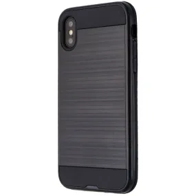 Verizon Dual Layer Shell Case for Apple iPhone XS/X - Black/Brushed