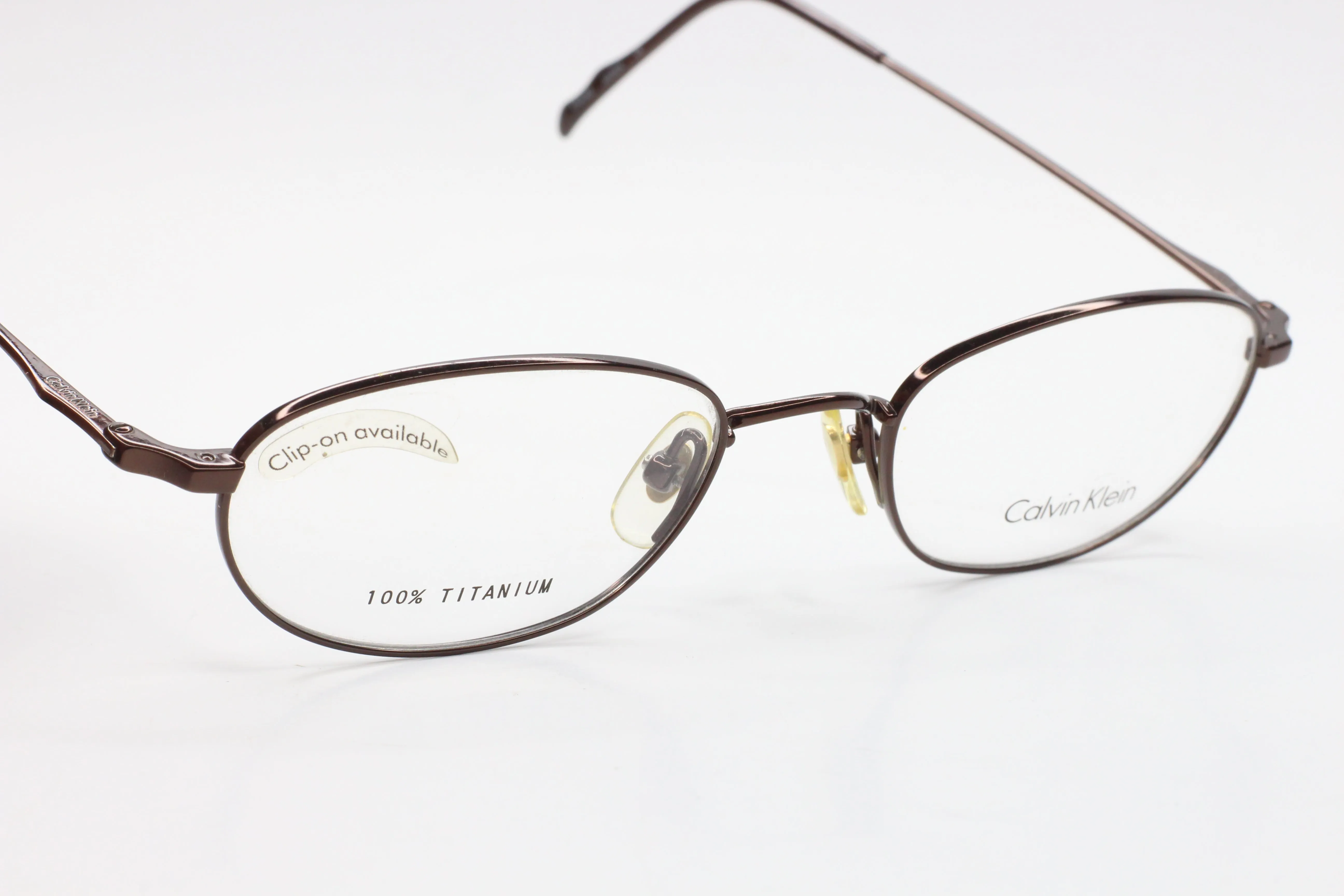 Vintage Calvin Klein CK517 090 Sun Clip On Titanium Japan Eyeglasses