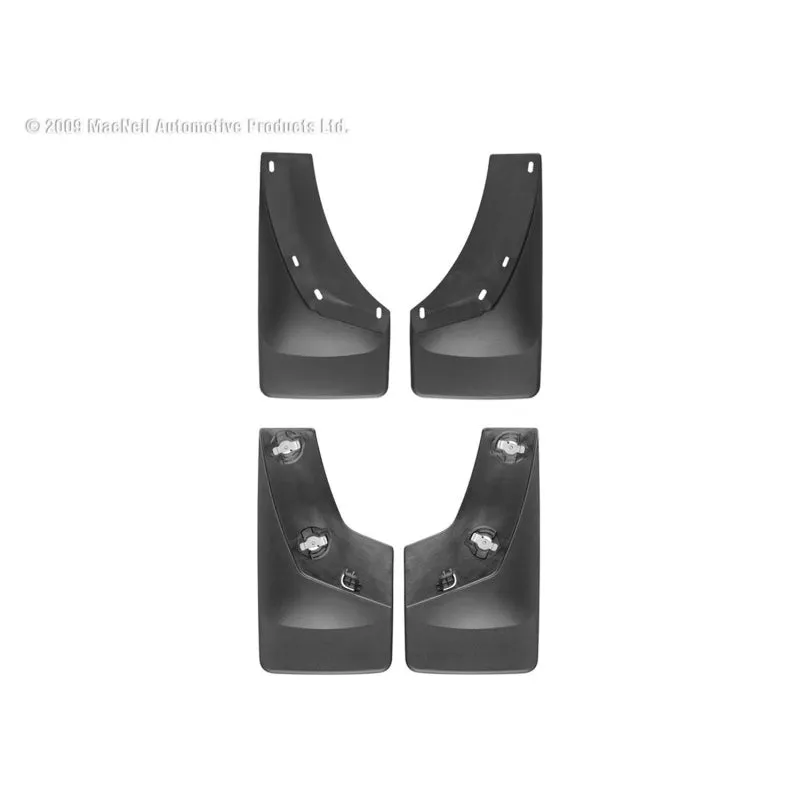 WeatherTech MudFlaps - Front/Rear - Black - GM Fullsize Truck 2007-2014