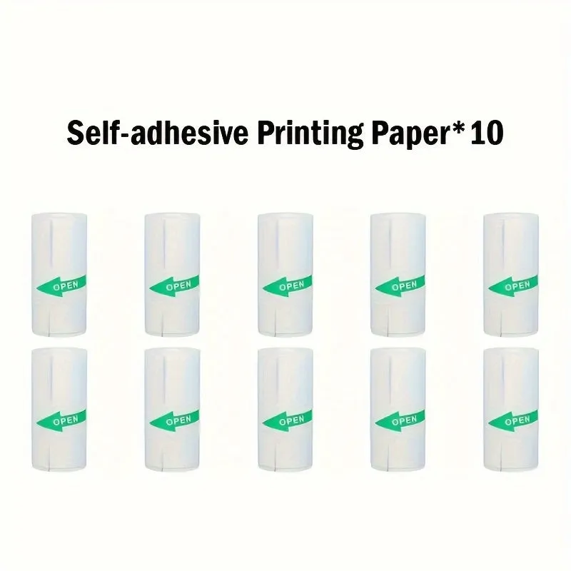 Wireless Bluetooth Mini Printer with Inkless SelfColoring Thermal Paper