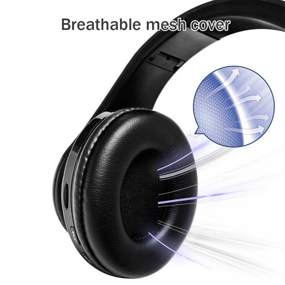 Wireless Headphones Bluetooth Noise Cancelling Stereo Earphones over Ear Headset