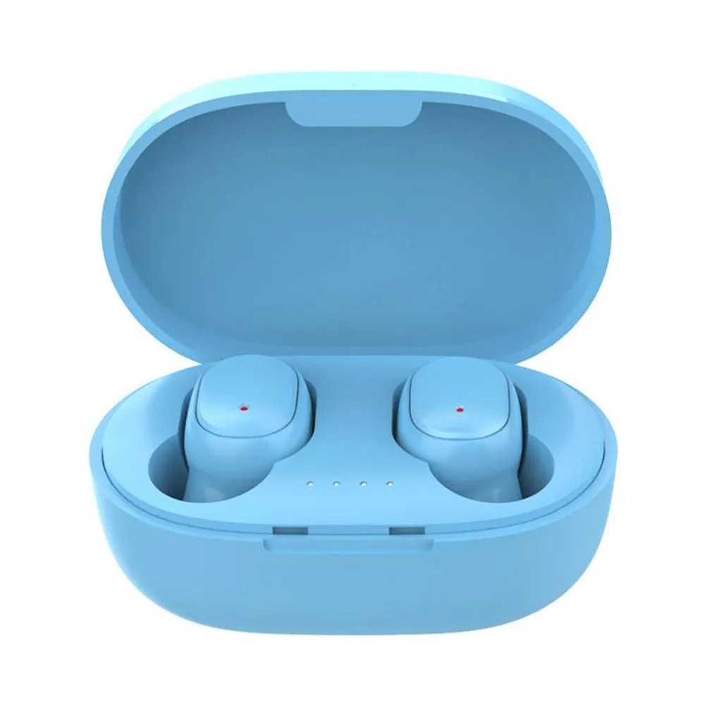 Wireless Headphones Stereo Headset Mini Earbuds with Mic- USB Charging