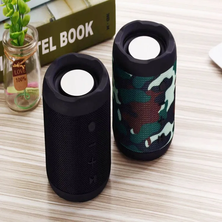 Wireless Outdoor Portable Bluetooth Speaker Card Lock and Load Spray Audio Fabric Private Model Bluetooth Speaker