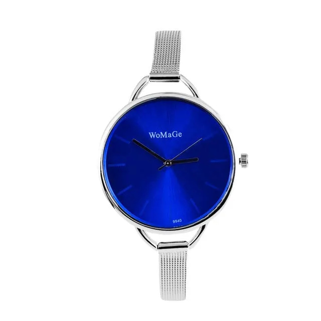 womage brand gold watch women watches stainless steel women's watches fashion ladies watch clock bayan kol saati reloj mujer