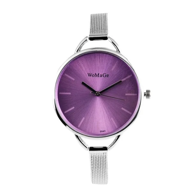 womage brand gold watch women watches stainless steel women's watches fashion ladies watch clock bayan kol saati reloj mujer