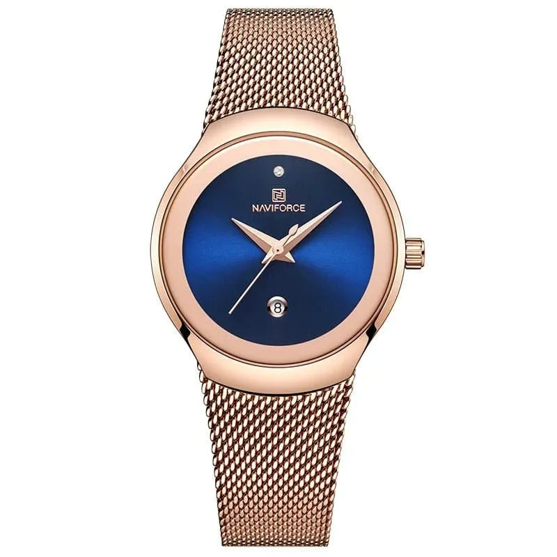 Women Simple Quartz Watch - NAVIFORCE, Water Resistant, Fashion & Casual