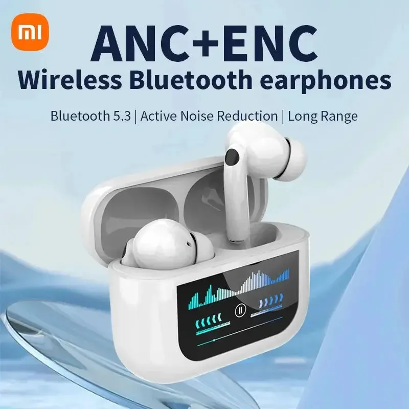 Xiaomi G4 ANC Earphones TWS Wireless Earbuds Bluetooth5.3 LED Screen Headphones Noise Cancelling With Mic For Android iOS