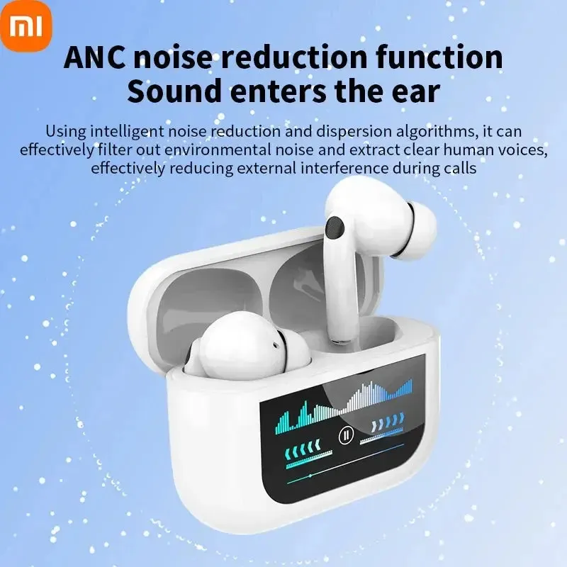 Xiaomi G4 ANC Earphones TWS Wireless Earbuds Bluetooth5.3 LED Screen Headphones Noise Cancelling With Mic For Android iOS