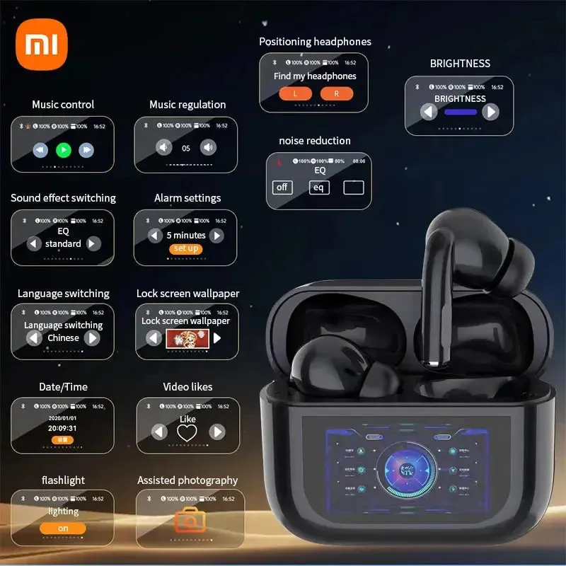 Xiaomi G4 ANC Earphones TWS Wireless Earbuds Bluetooth5.3 LED Screen Headphones Noise Cancelling With Mic For Android iOS