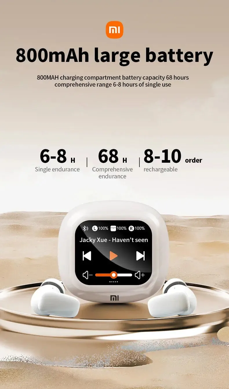 XIAOMI S09 ANC Earphone Bluetooth5.4 Wireless In-Ear Earbud HiFi Touch Screen Headphone Noise Reduction Headset With Mic