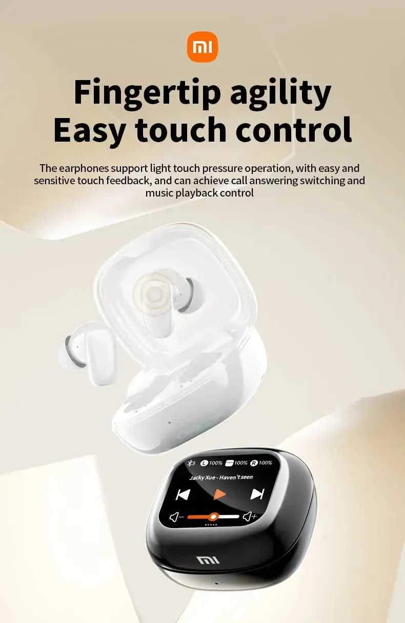 XIAOMI S09 ANC Earphone Bluetooth5.4 Wireless In-Ear Earbud HiFi Touch Screen Headphone Noise Reduction Headset With Mic